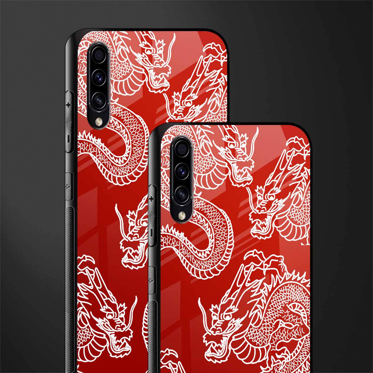 dragons red glass case for samsung galaxy a50 image-2