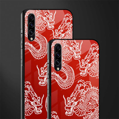 dragons red glass case for samsung galaxy a50 image-2