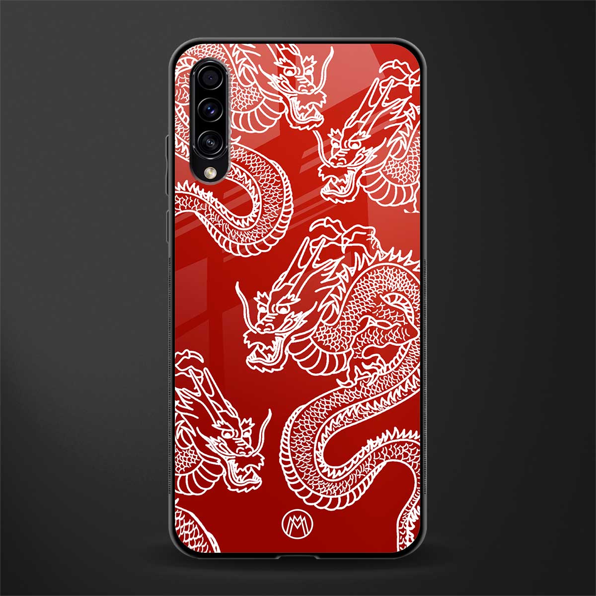 dragons red glass case for samsung galaxy a50 image