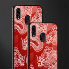 dragons red glass case for samsung galaxy a20 image-2