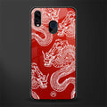 dragons red glass case for samsung galaxy m10s image