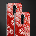 dragons red glass case for redmi note 8 pro image-2