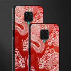 dragons red glass case for redmi note 9 pro image-2