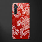 dragons red glass case for realme 6 pro image