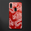 dragons red glass case for redmi note 7 pro image