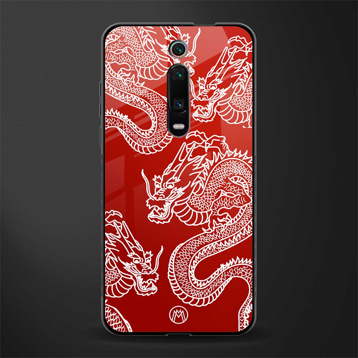 dragons red glass case for redmi k20 pro image