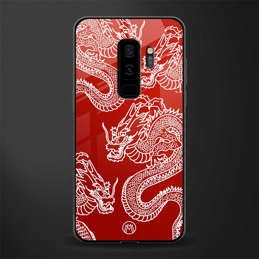 dragons red glass case for samsung galaxy s9 plus image