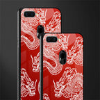 dragons red glass case for oppo a7 image-2