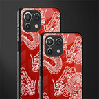 dragons red glass case for mi 11 lite image-2