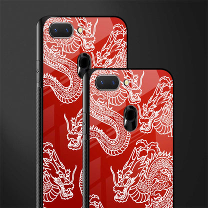 dragons red glass case for oppo a5 image-2