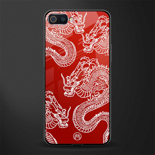 dragons red glass case for realme c2 image