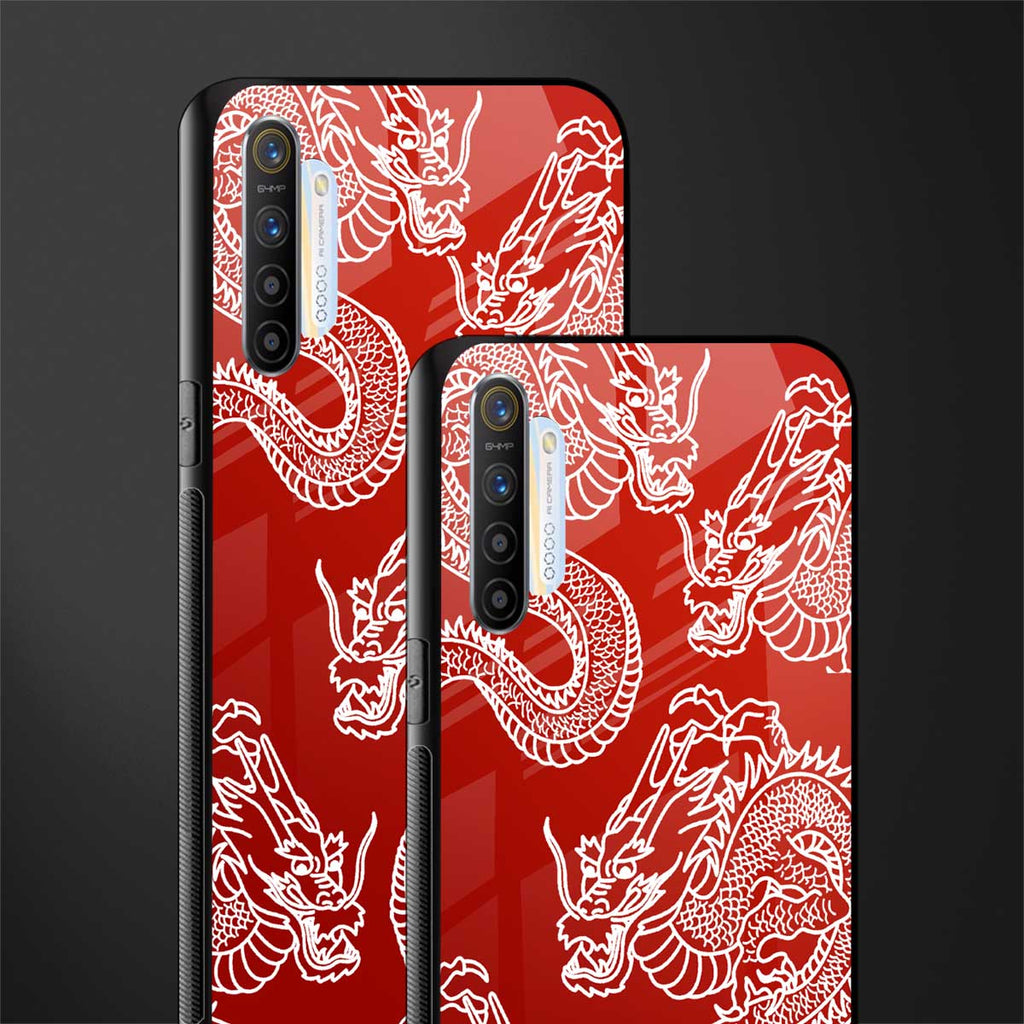 dragons red glass case for realme xt image-2