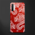 dragons red glass case for realme x2 image