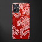 dragons red glass case for vivo y75 5g image