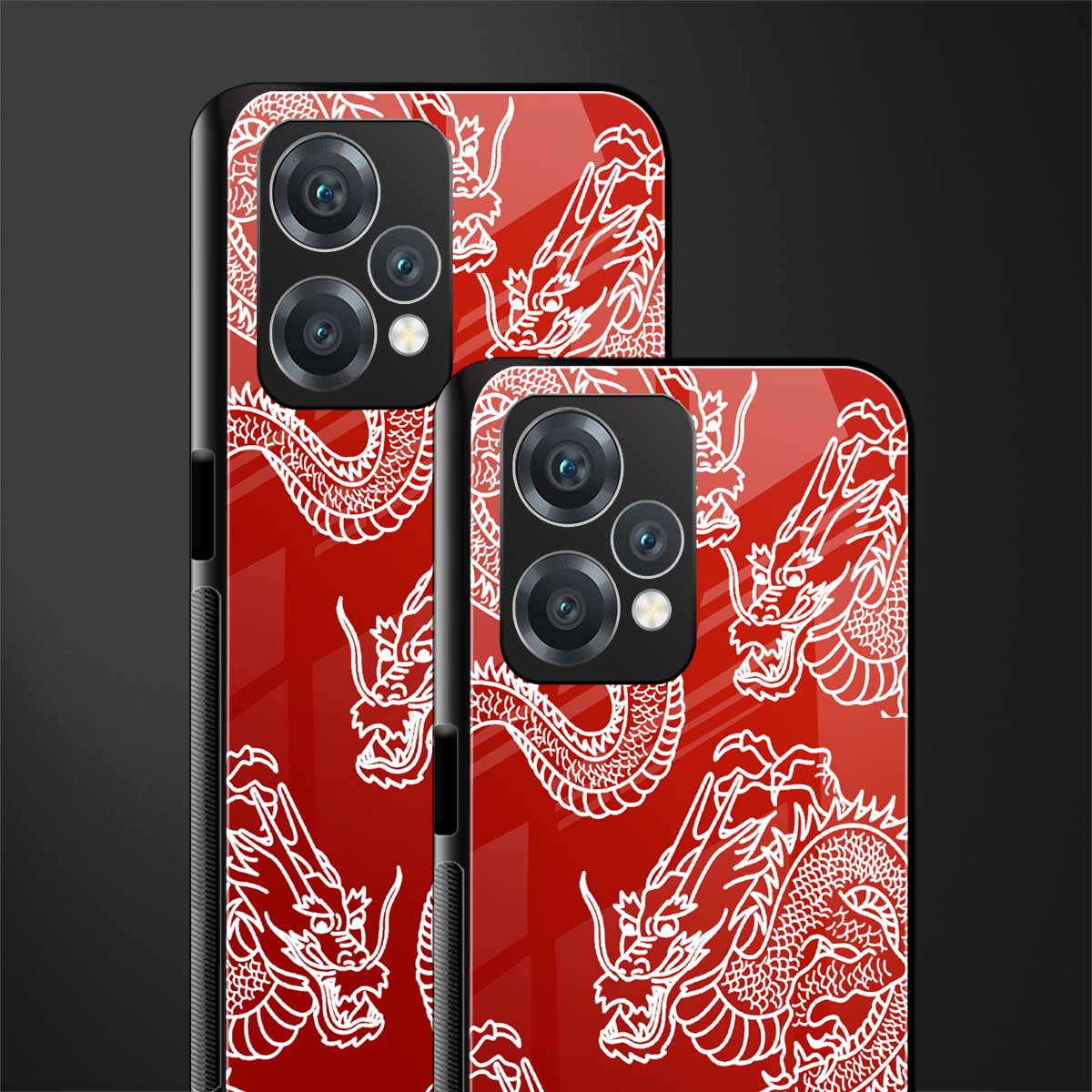 dragons red back phone cover | glass case for realme 9 pro 5g