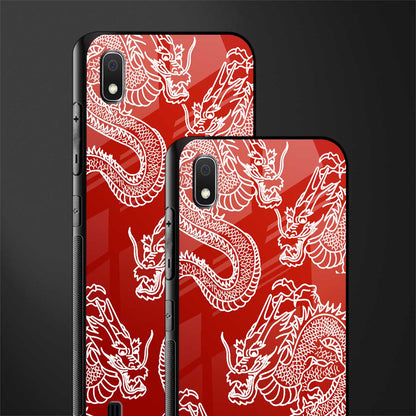 dragons red glass case for samsung galaxy a10 image-2