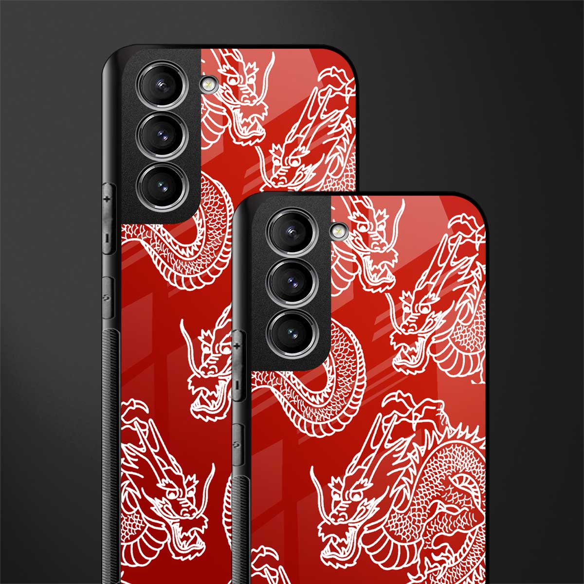 dragons red glass case for samsung galaxy s22 5g image-2