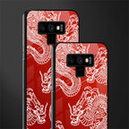 dragons red glass case for samsung galaxy note 9 image-2