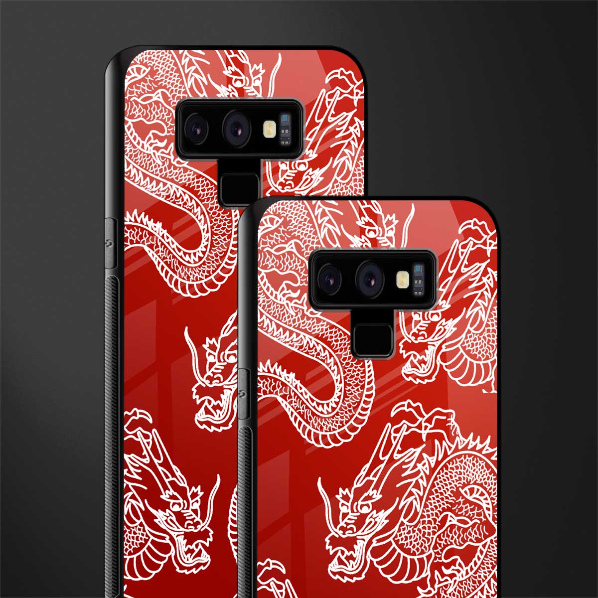 dragons red glass case for samsung galaxy note 9 image-2