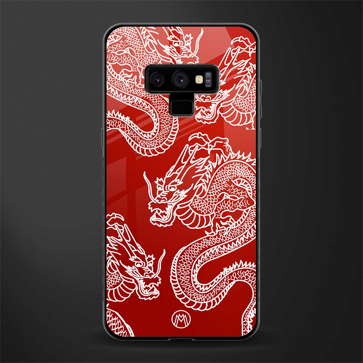 dragons red glass case for samsung galaxy note 9 image