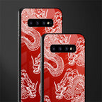 dragons red glass case for samsung galaxy s10 image-2