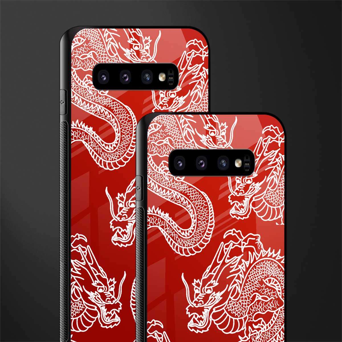 dragons red glass case for samsung galaxy s10 image-2