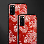 dragons red glass case for samsung galaxy s20 image-2