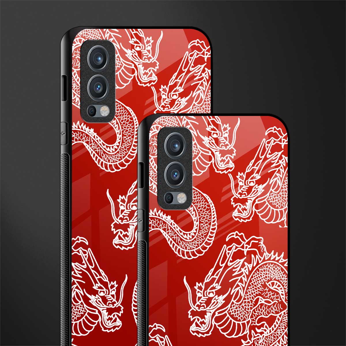 dragons red glass case for oneplus nord 2 5g image-2