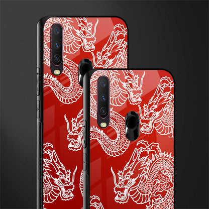 dragons red glass case for vivo y15 image-2