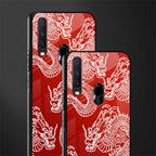 dragons red glass case for vivo y17 image-2