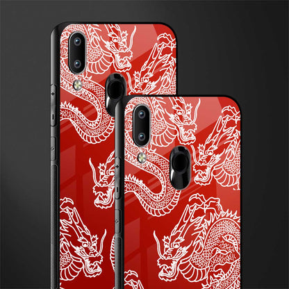 dragons red glass case for vivo y95 image-2