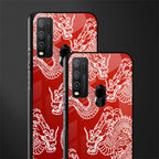 dragons red glass case for vivo y50 image-2