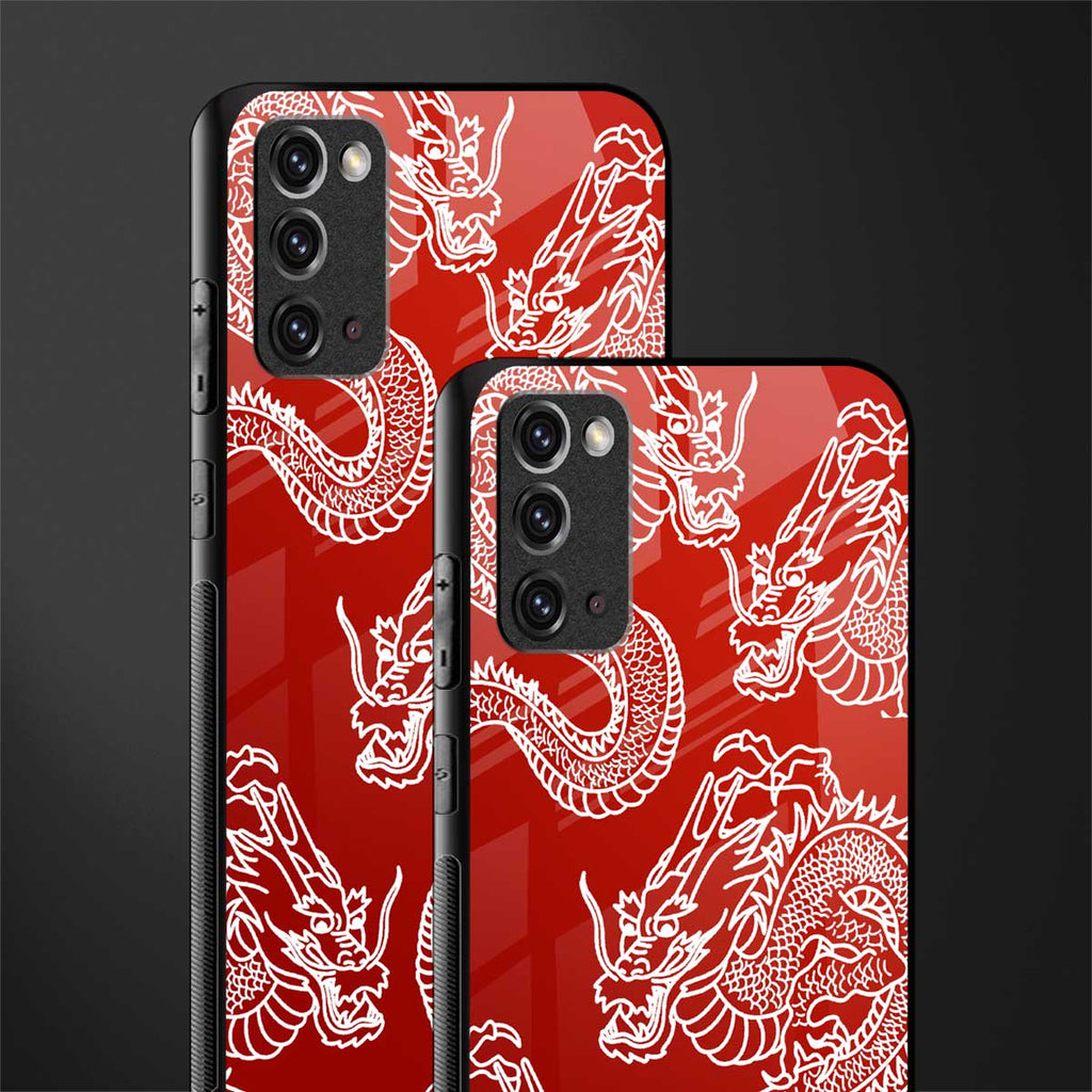 dragons red glass case for samsung galaxy note 20 image-2