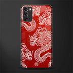 dragons red glass case for samsung galaxy note 20 image