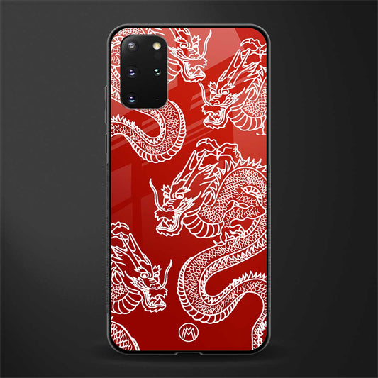 dragons red glass case for samsung galaxy s20 plus image