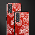 dragons red glass case for vivo y12g image-2