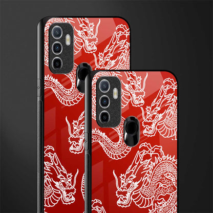 dragons red glass case for oppo a53 image-2