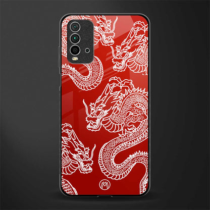 dragons red glass case for redmi 9 power image