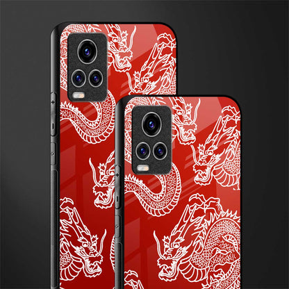 dragons red glass case for vivo v20 pro image-2