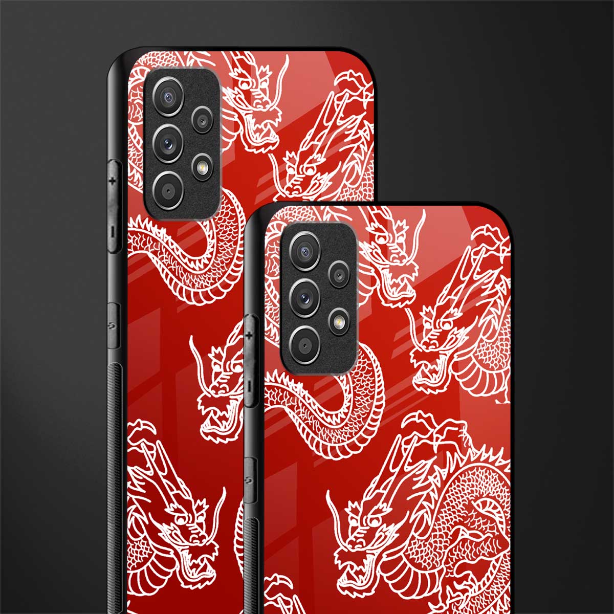 dragons red glass case for samsung galaxy a32 4g image-2