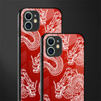 dragons red glass case for iphone 12 image-2