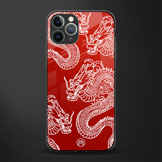 dragons red glass case for iphone 11 pro image