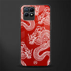 dragons red glass case for realme 8i image