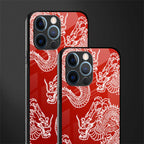 dragons red glass case for iphone 12 pro image-2