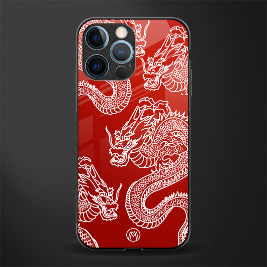 dragons red glass case for iphone 12 pro image