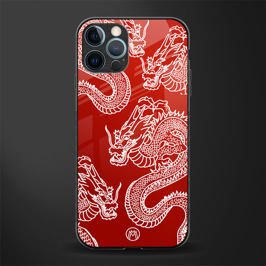 dragons red glass case for iphone 14 pro max image