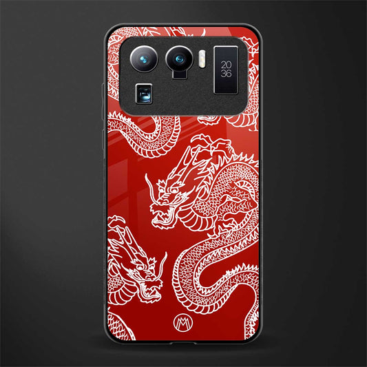 dragons red glass case for mi 11 ultra 5g image