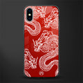 dragons red glass case for iphone xs image