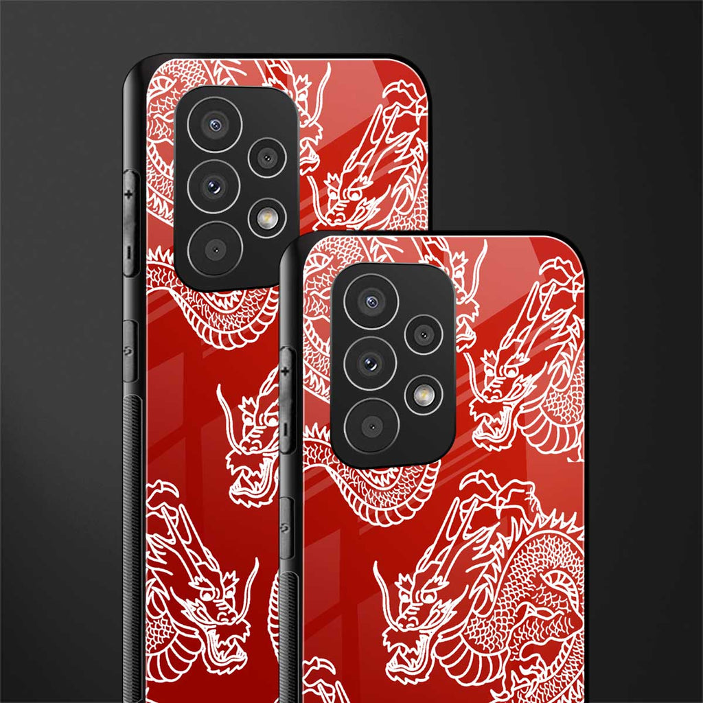 dragons red back phone cover | glass case for samsung galaxy a73 5g
