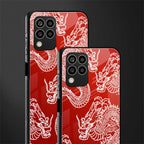 dragons red back phone cover | glass case for samsung galaxy m33 5g